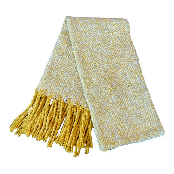 Anthropologie Accessories - Yellow print winter scarf